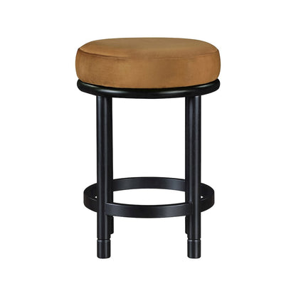 Monette Saddle Velvet Counter Stool