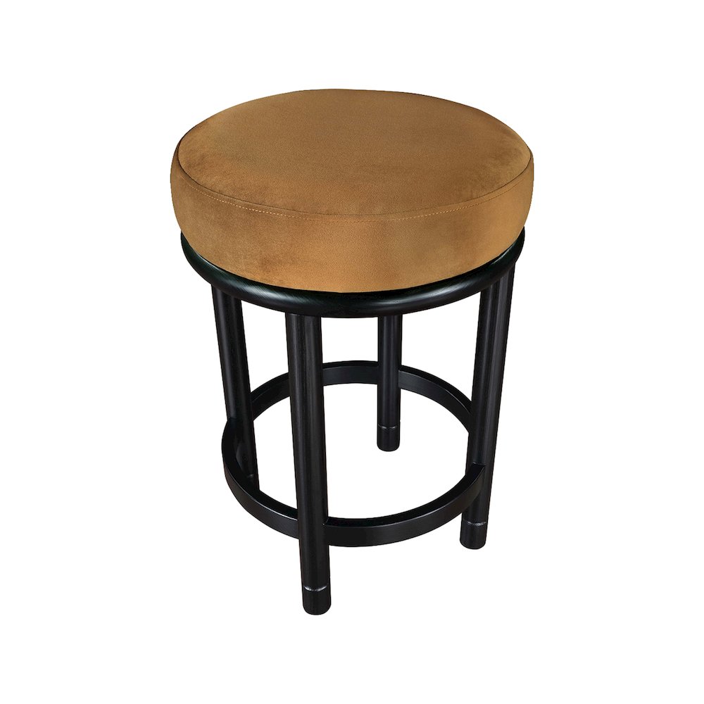 Monette Saddle Velvet Counter Stool