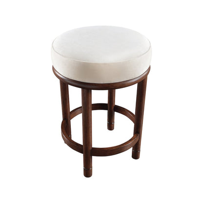 Monette Cream Velvet Counter Stool