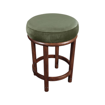 Monette Green Velvet Counter Stool