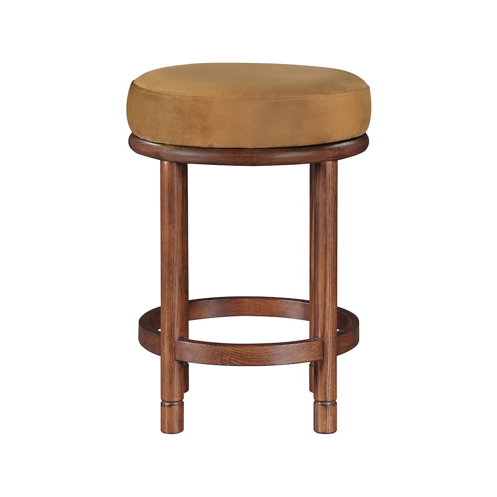 Monette Saddle Velvet Counter Stool