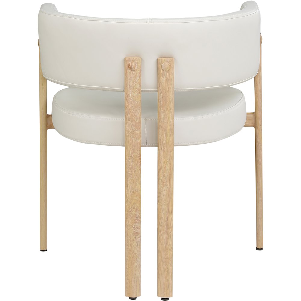 Gideon Cream Vegan Leather Dining Chair, Set of 2