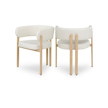 Gideon Cream Vegan Leather Dining Chair, Set of 2