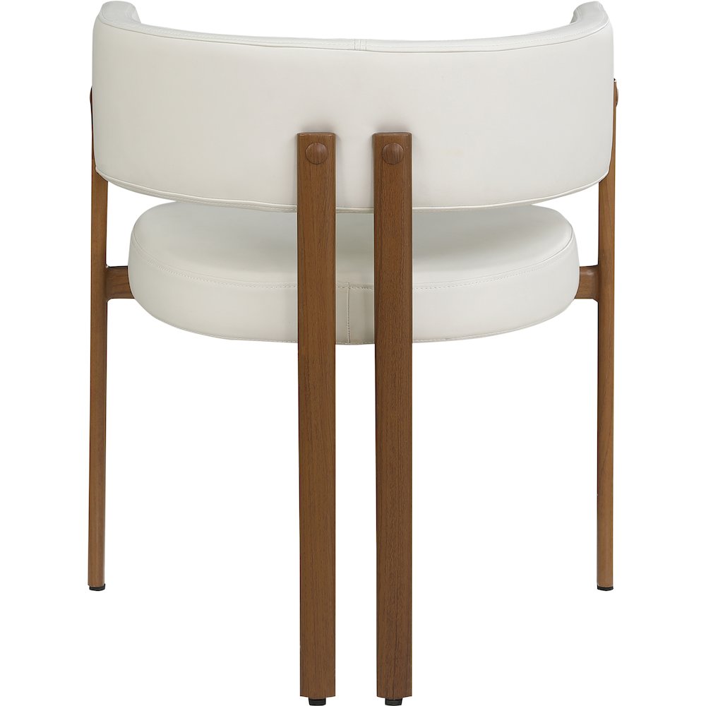Gideon Cream Vegan Leather Dining Chair, Set of 2