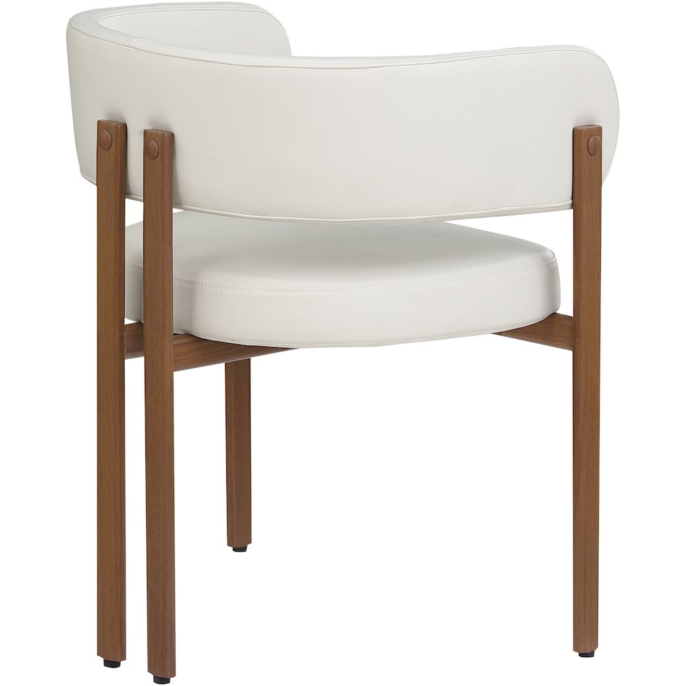 Gideon Cream Vegan Leather Dining Chair, Set of 2