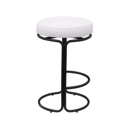 Madison Cream Vegan Leather Counter Stool, Set of 2