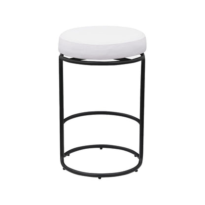 Madison Cream Vegan Leather Counter Stool, Set of 2