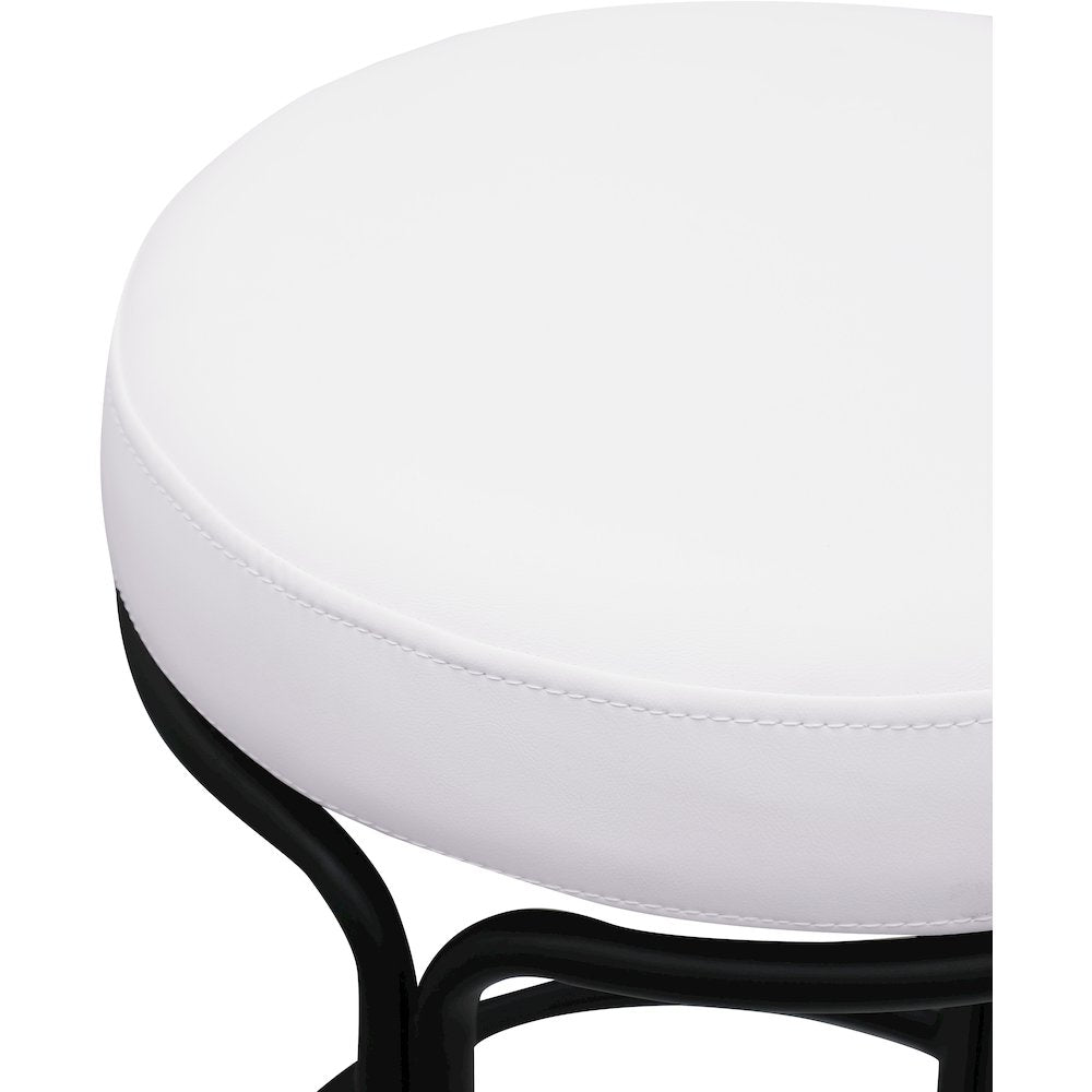 Madison Cream Vegan Leather Counter Stool, Set of 2