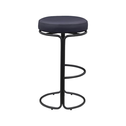 Madison Black Vegan Leather Bar Stool, Set of 2