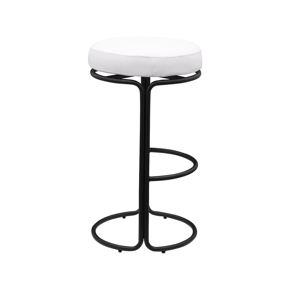 Madison Cream Vegan Leather Bar Stool, Set of 2