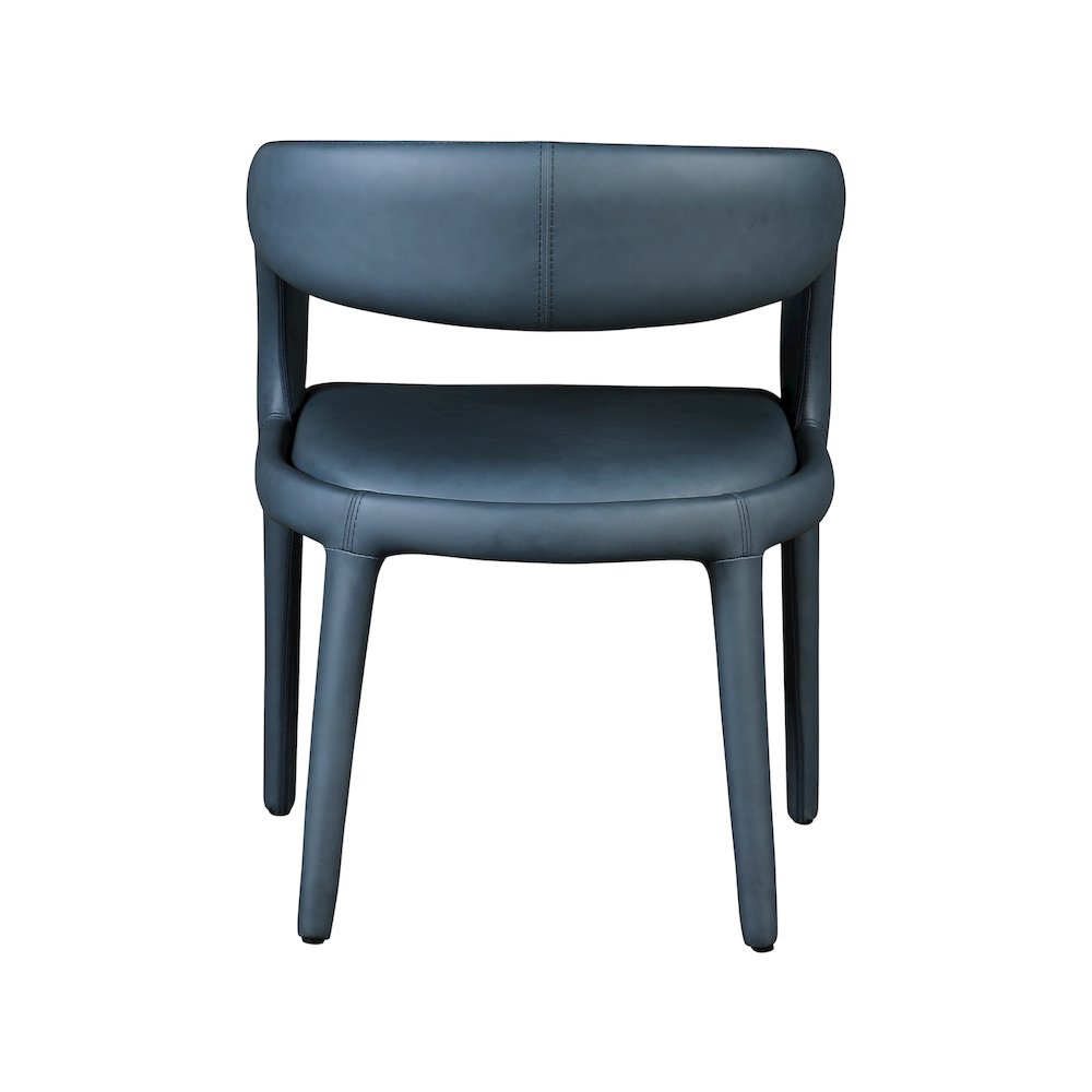 Sylvester Navy Vegan Leather Dining Chair