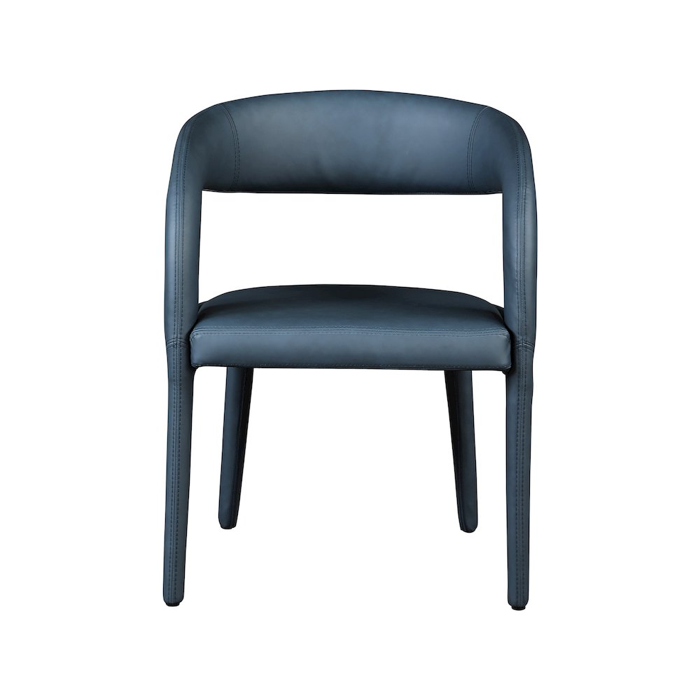 Sylvester Navy Vegan Leather Dining Chair