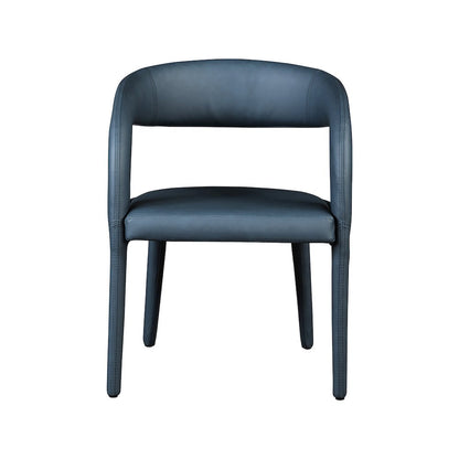 Sylvester Navy Vegan Leather Dining Chair