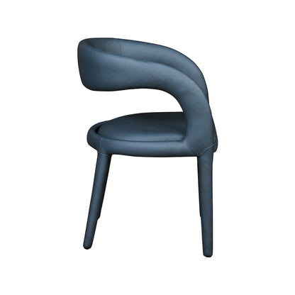 Sylvester Navy Vegan Leather Dining Chair