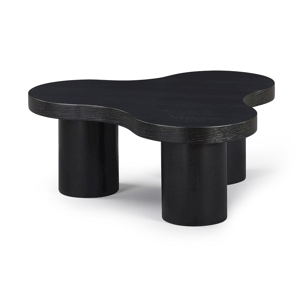 Cove Black Oak Veneer And Solid Wood Coffee Table