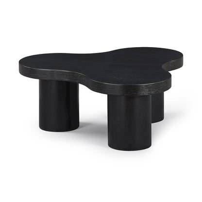 Cove Black Oak Veneer And Solid Wood Coffee Table
