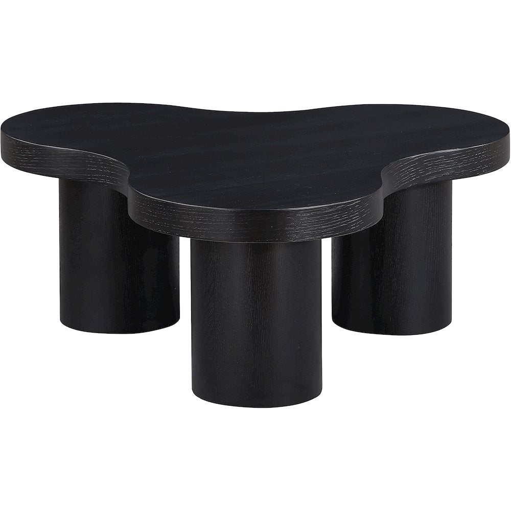 Cove Black Oak Veneer And Solid Wood Coffee Table