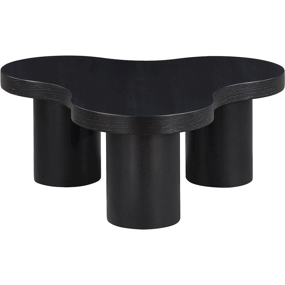 Cove Black Oak Veneer And Solid Wood Coffee Table