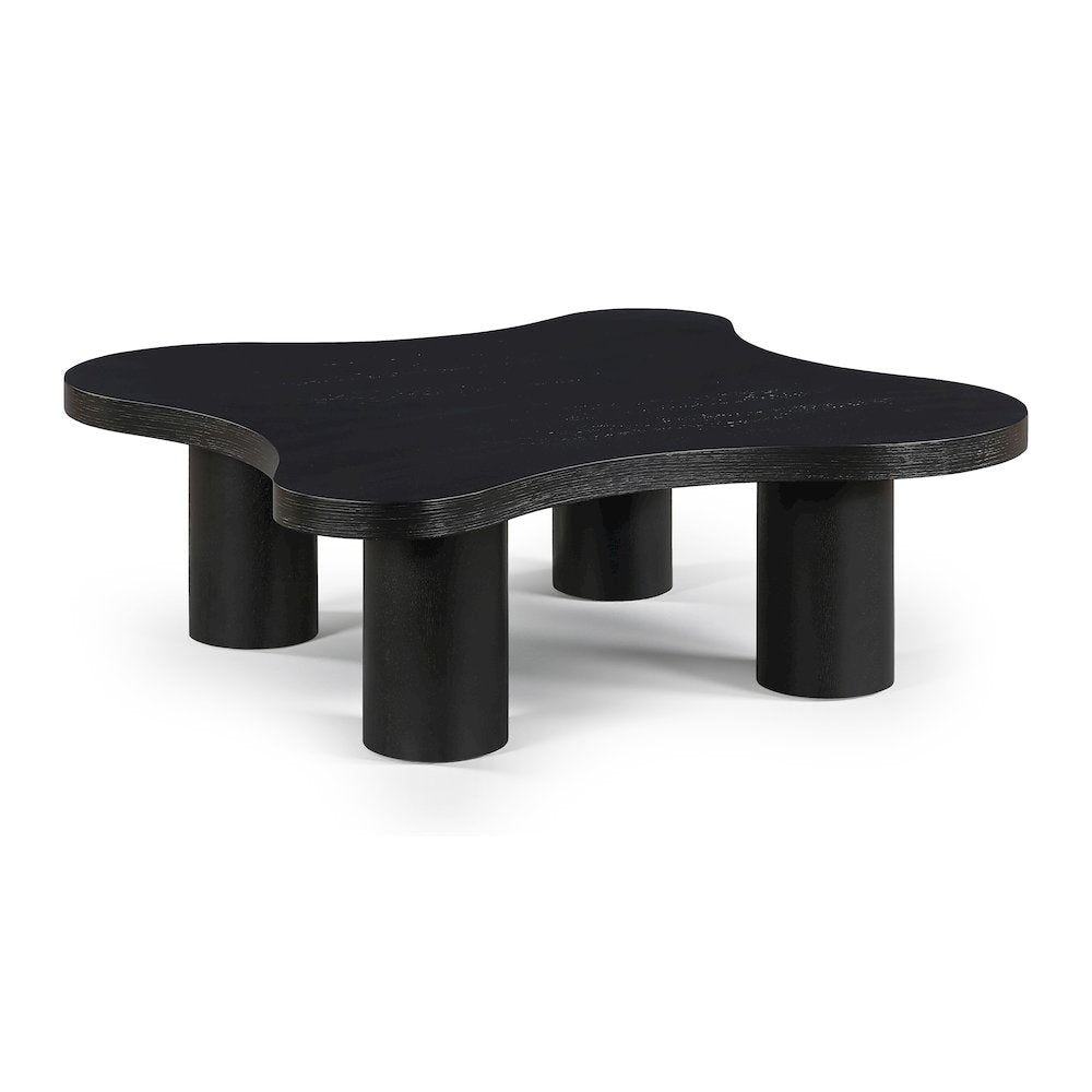 Cove Black Oak Veneer And Solid Wood Coffee Table