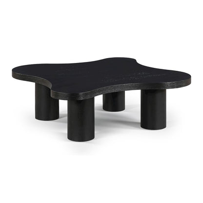 Cove Black Oak Veneer And Solid Wood Coffee Table