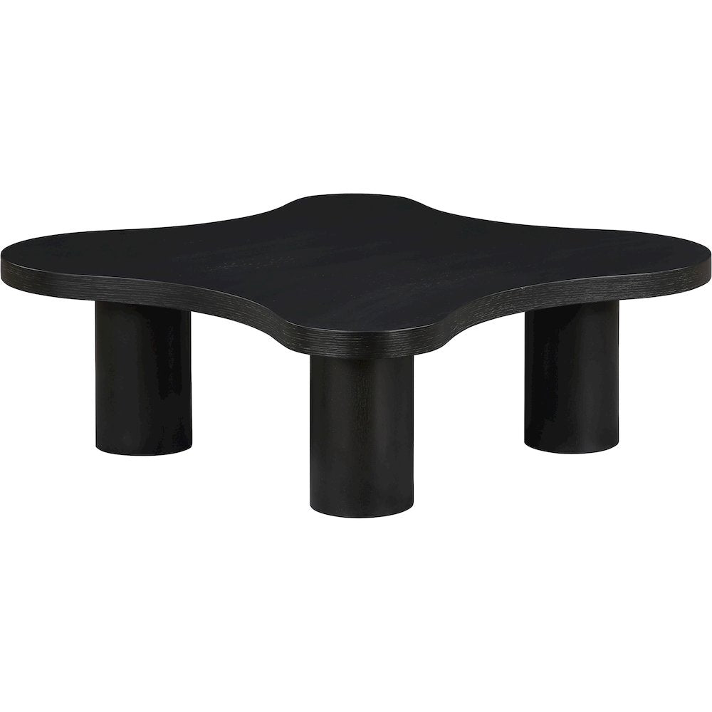 Cove Black Oak Veneer And Solid Wood Coffee Table