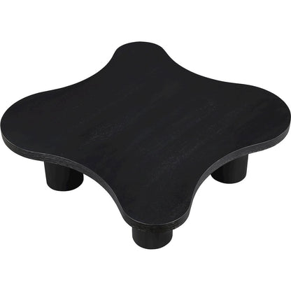 Cove Black Oak Veneer And Solid Wood Coffee Table