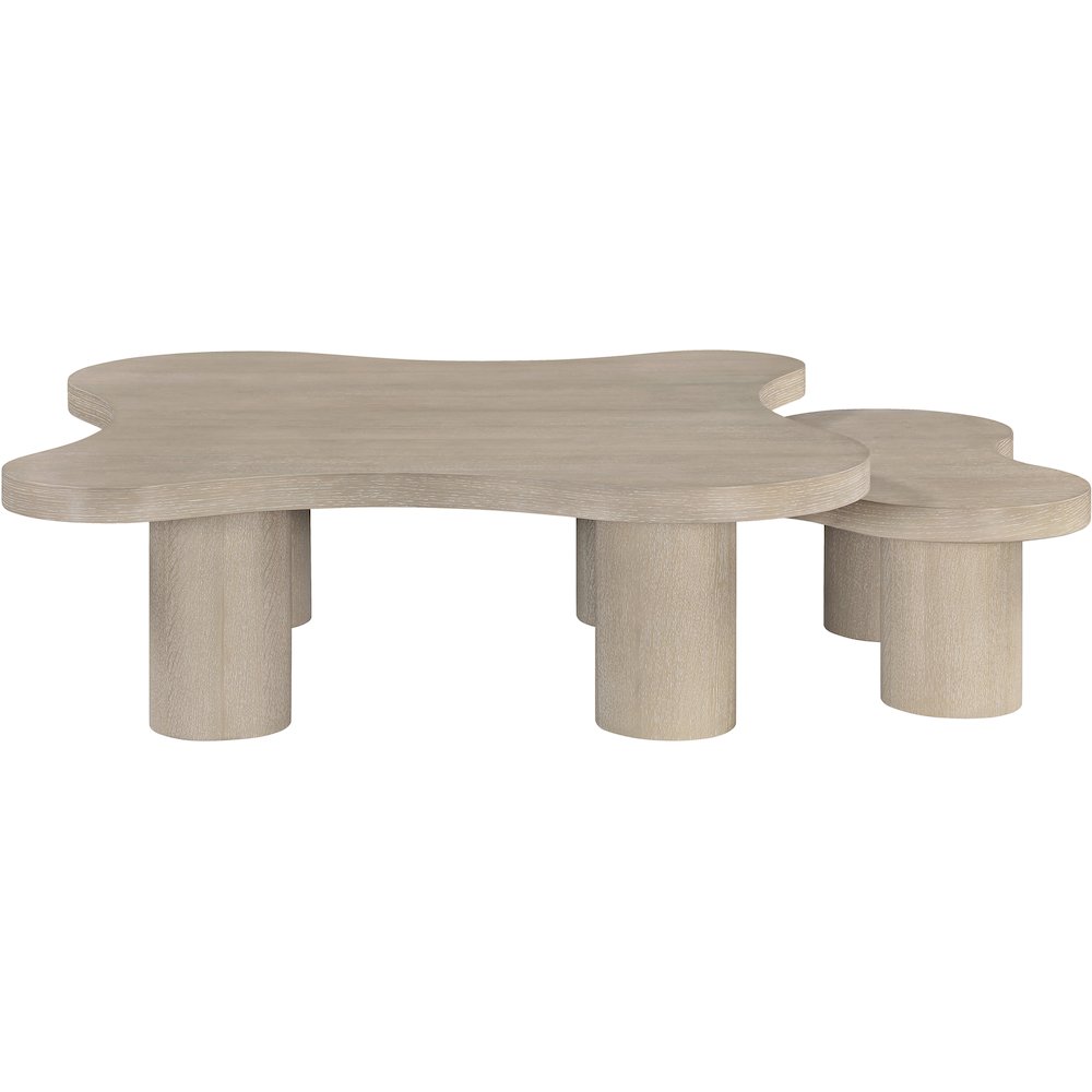 Cove Natural Oak Veneer And Solid Wood 2pc. Coffee Table