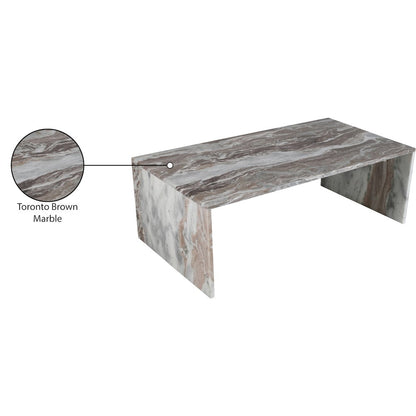 Vernazza Brown Marble Coffee Table