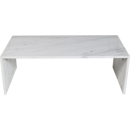Vernazza White Marble Coffee Table