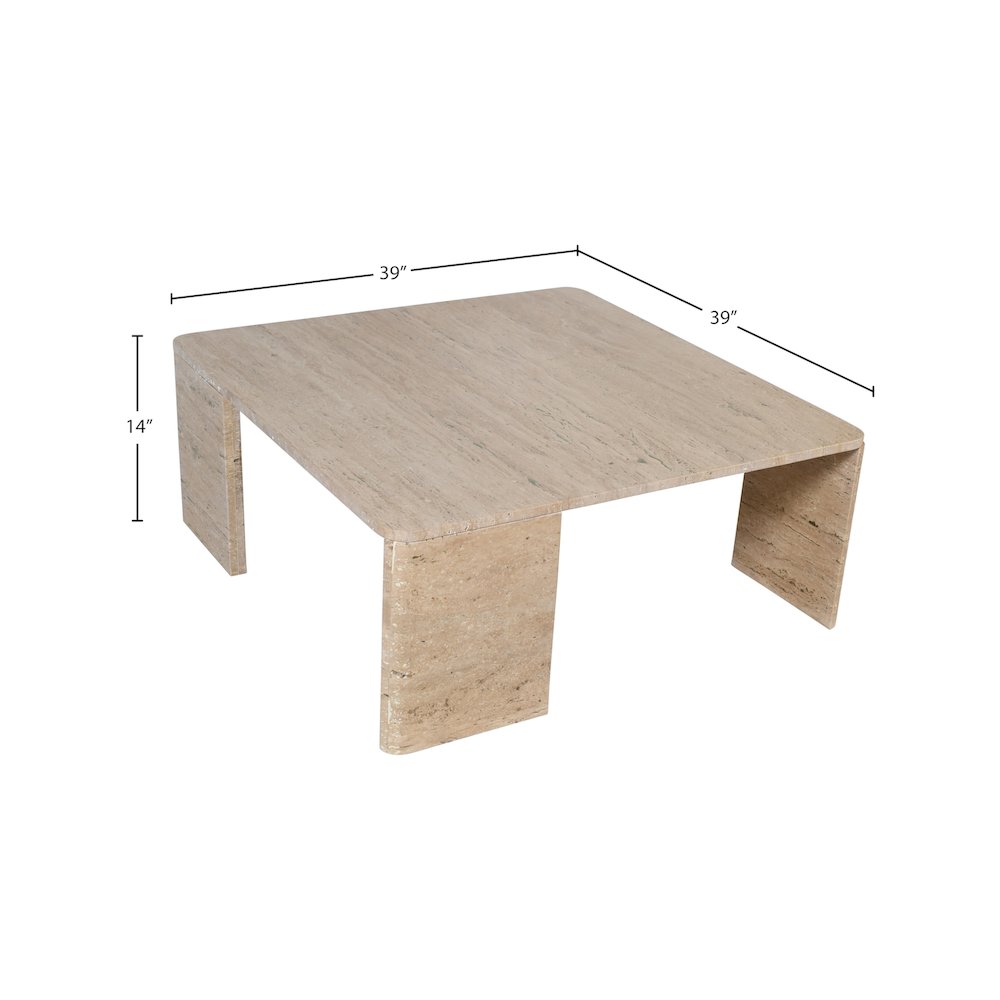 Livorno Travertine Coffee Table