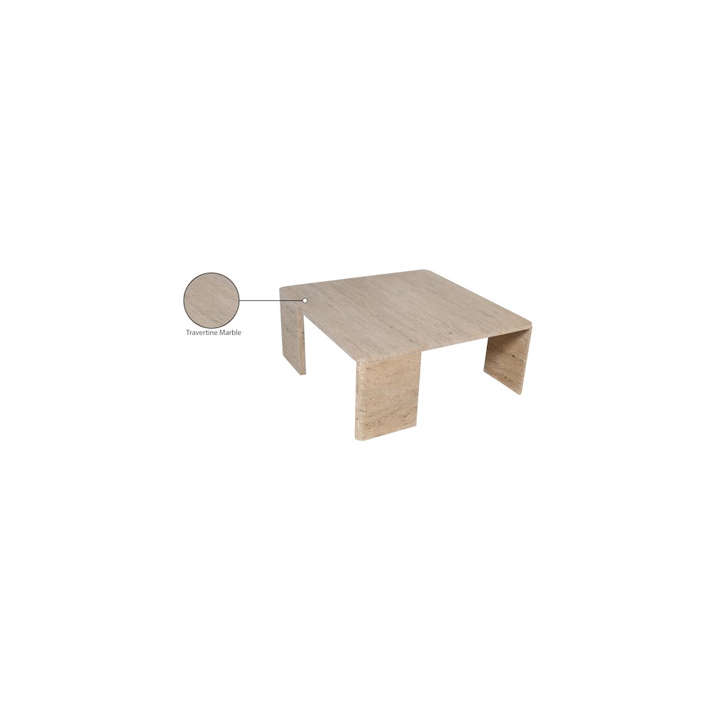 Livorno Travertine Coffee Table