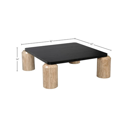 Ferrara Natural / Black Coffee Table