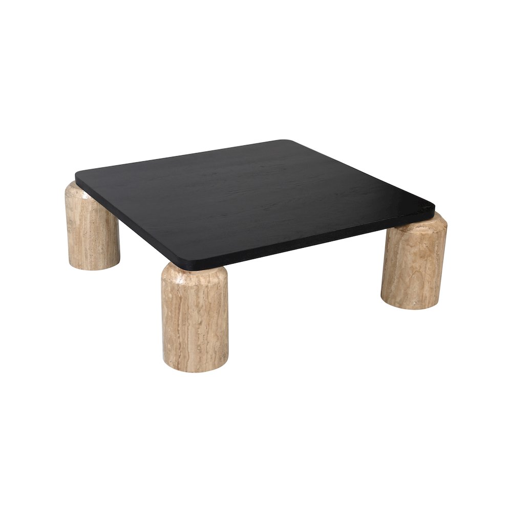 Ferrara Natural / Black Coffee Table