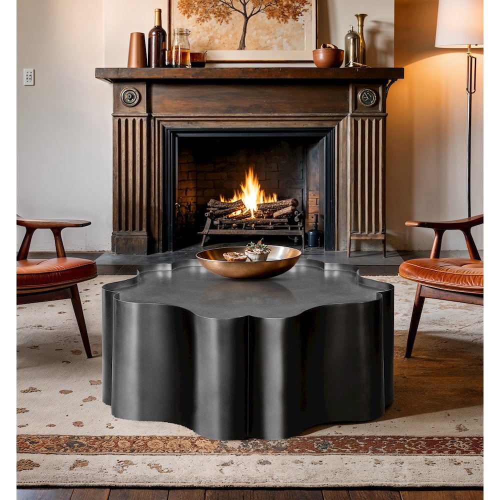 Eloise Black Iron Coffee Table