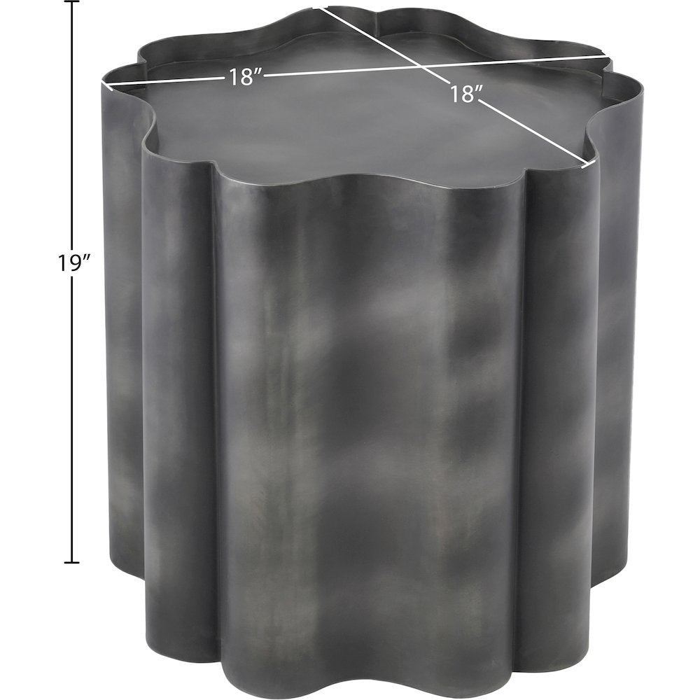 Eloise Black Iron End Table