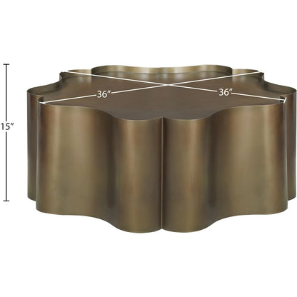 Eloise Brass Iron Coffee Table