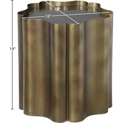 Eloise Brass Iron End Table