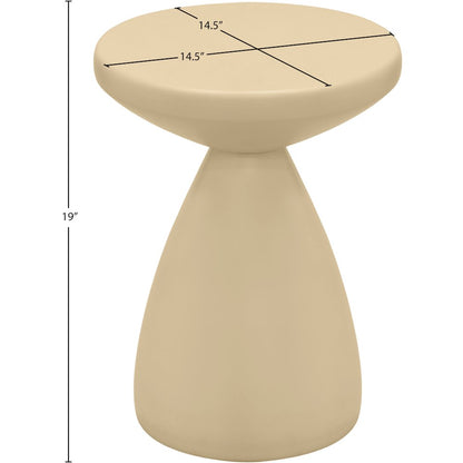 Anika Beige Iron End Table