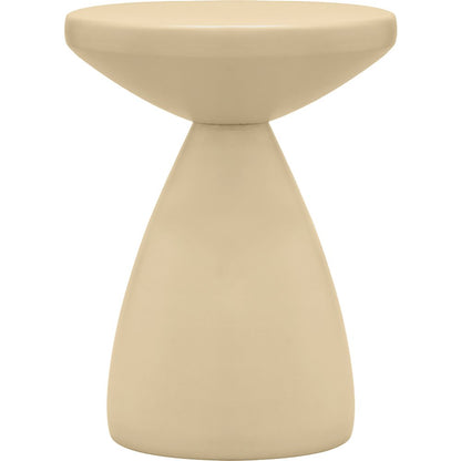 Anika Beige Iron End Table
