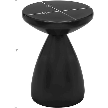 Anika Black Iron End Table