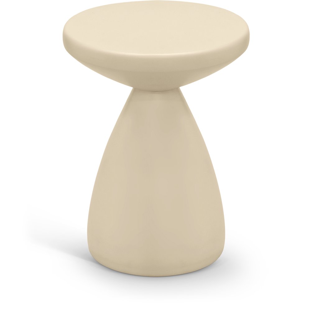 Anika Cream Iron End Table