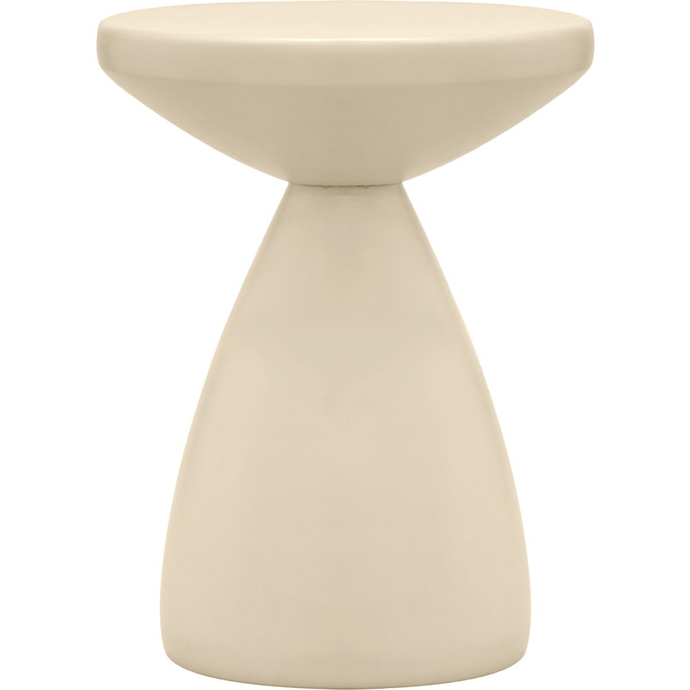 Anika Cream Iron End Table
