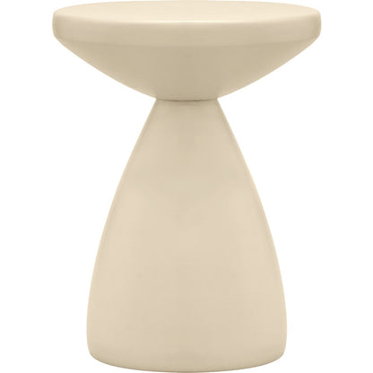 Anika Cream Iron End Table