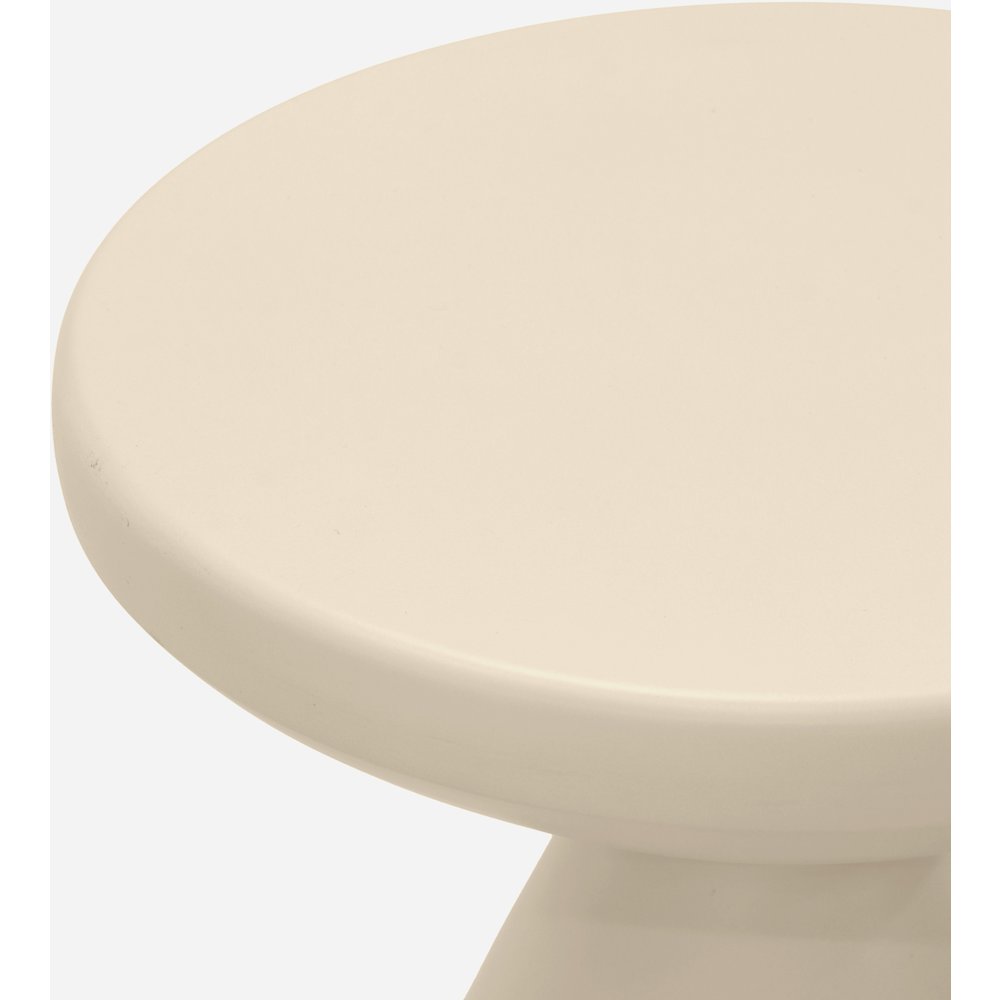 Anika Cream Iron End Table