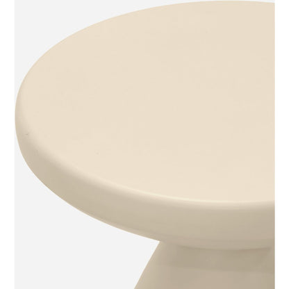 Anika Cream Iron End Table