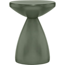 Anika Green Iron End Table