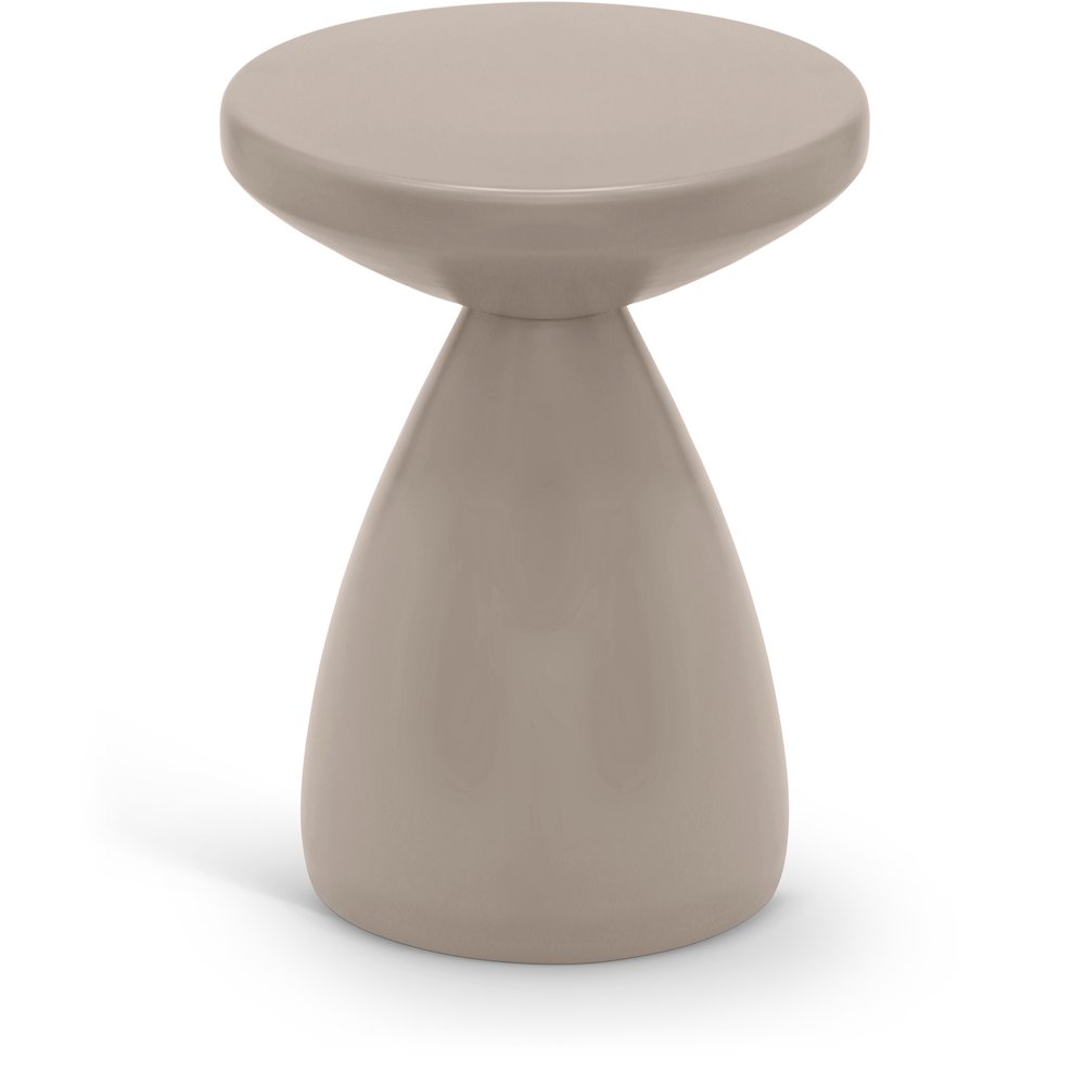 Anika Taupe Iron End Table