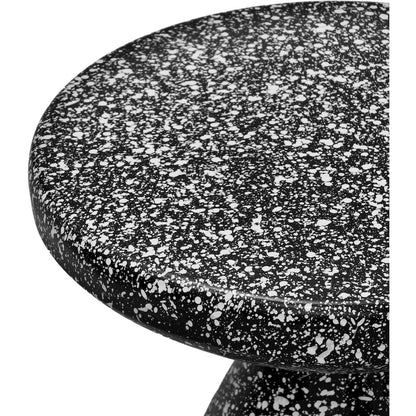 Anika Black Iron Terrazzo End Table