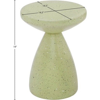 Anika Green Iron Terrazzo End Table