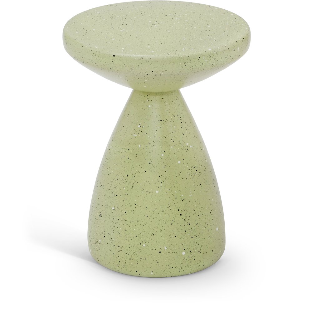 Anika Green Iron Terrazzo End Table